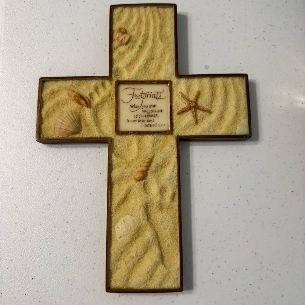 Beach Themed Cross Wall Decor